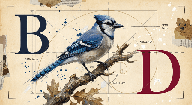 Blue Jay - editorial illustration