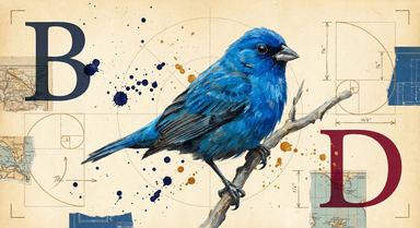 Indigo Bunting - editorial illustration